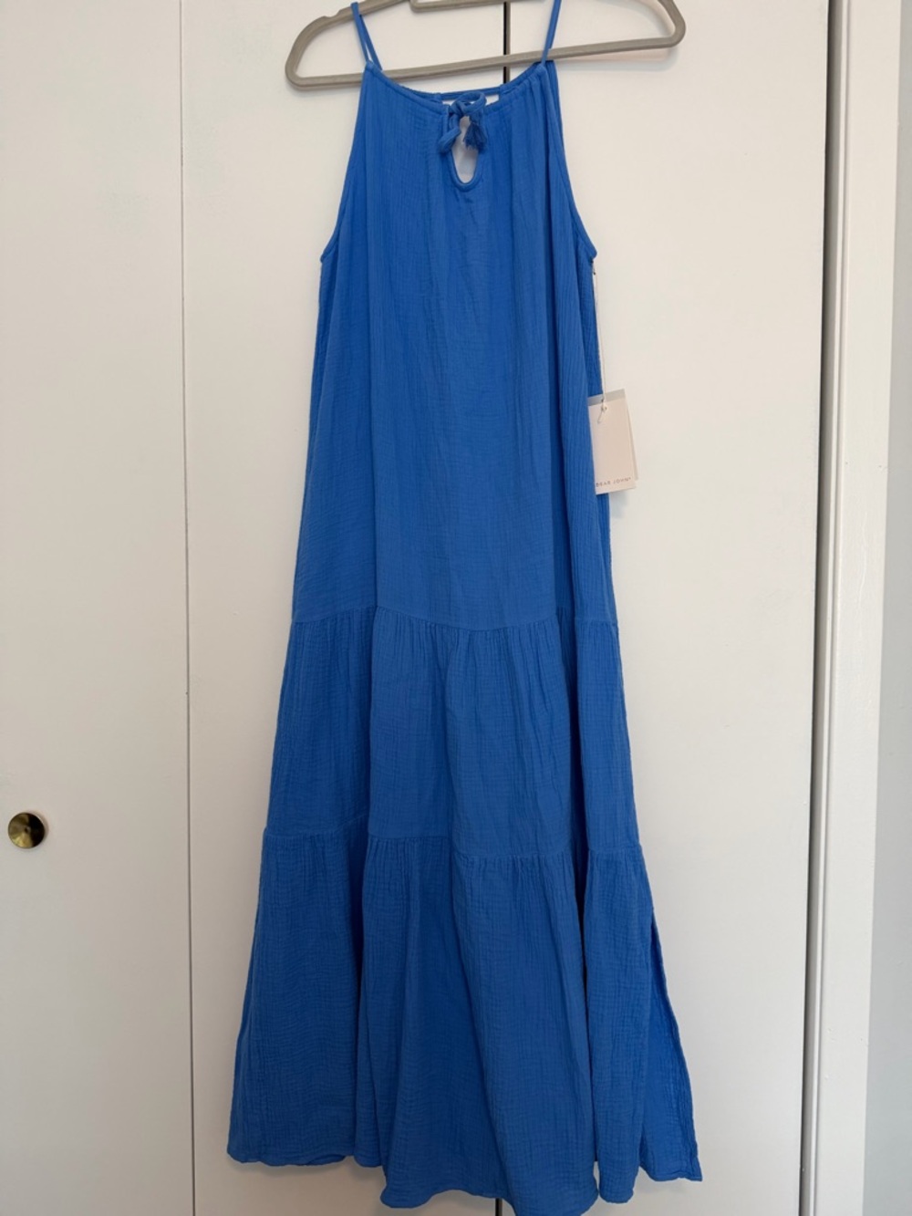 Dear John Cobalt Blue Tiered Maxi Dress
